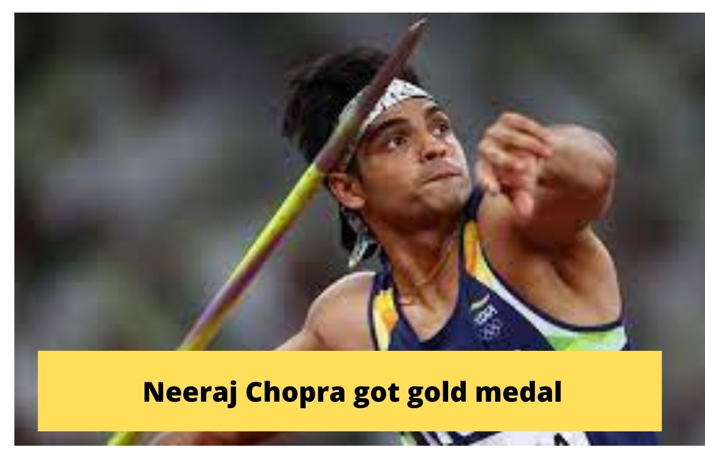 Neeraj Chopra got gold medal